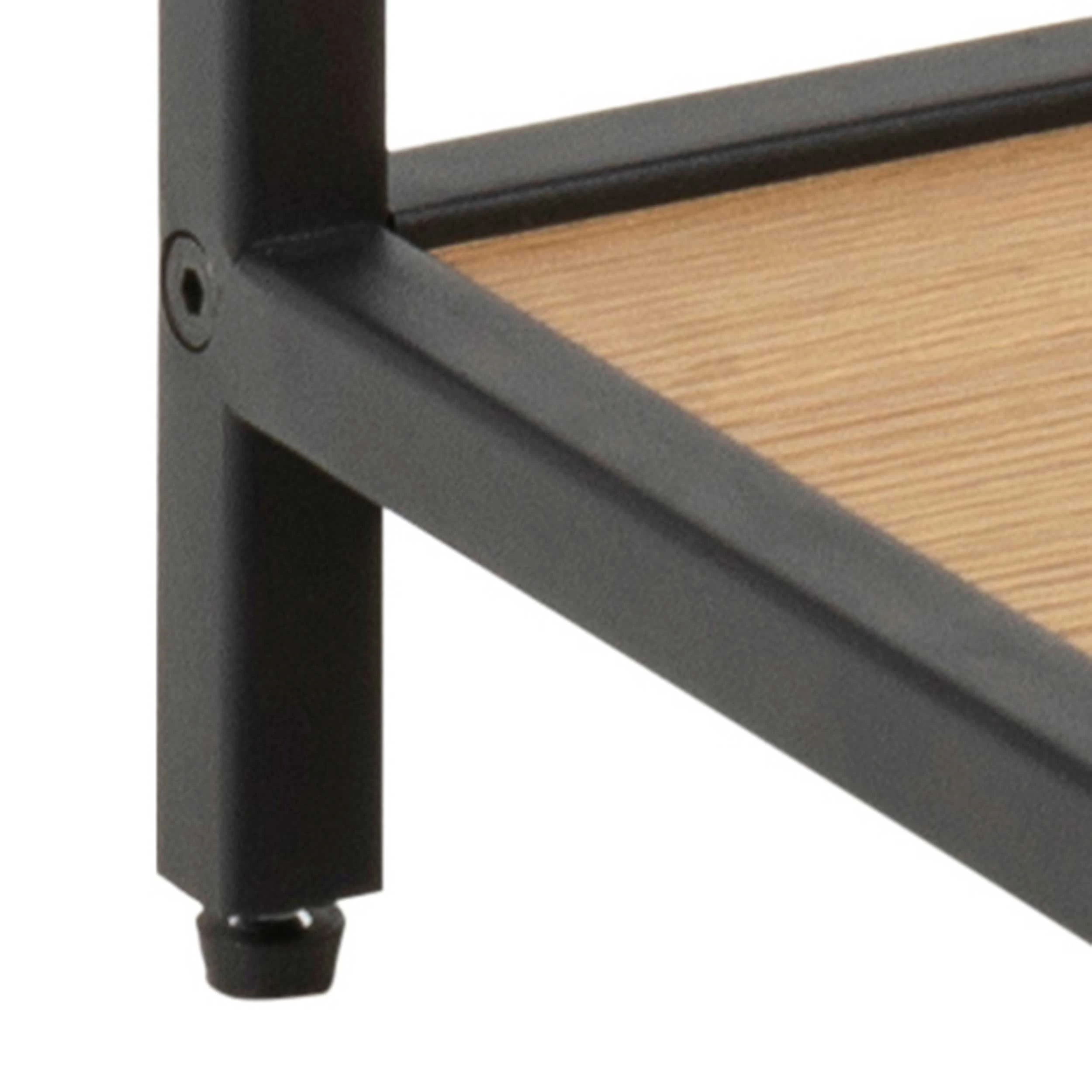 Table De Chevet Dover 1 Tiroir - Noir/chêne Sauvage 4 Table De Chevet Dover 1 Tiroir - Noir/chêne Sauvage – Image 4