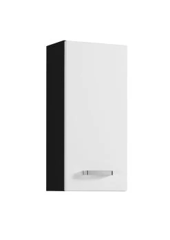 Armoire Murale Bobbi 30cm 1 Porte - Graphite/blanc Brillant -Magasin De Meubles 001.2134 1 8807