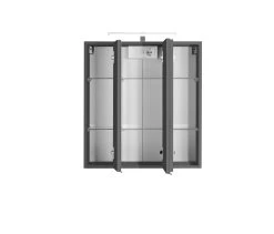 Armoire De Toilette Bobbi 60cm Modèle 2 3 Portes & Eclairage LED - Graphite -Magasin De Meubles 003.1.0042 2 a431