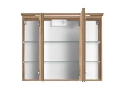 Armoire De Toilette Bobbi 80cm Modèle 1 3 Portes & Eclairage LED - Chêne -Magasin De Meubles 011.1.0081 2 94e9