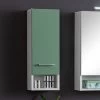 Armoire Murale Ricca 25cm 1 Porte - Blanc/vert
