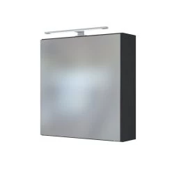 Armoire De Toilette Dasa 60cm à 1 Porte - Graphite/gris Mat 6 Armoire De Toilette Dasa 60cm à 1 Porte - Graphite/gris Mat -Magasin De Meubles 022.1.3168 3369