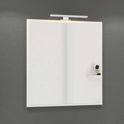 Miroir Hansen 60 Cm Avec éclairage - Blanc