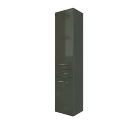 Colonne Florent 40cm Avec 2 Portes & Tiroir - Graphite/gris Brillant 6 Colonne Florent 40cm Avec 2 Portes & Tiroir - Graphite/gris Brillant -Magasin De Meubles 057.1.3135 c83e