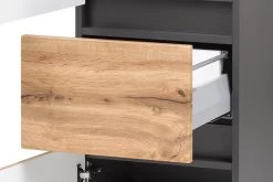 Colonne Kornel/Luna 40cm 2 Portes & 1 Tiroir - Gris Graphite/chêne -Magasin De Meubles 057.1.3183 8 7136