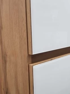 Colonne Helina 40cm 2 Portes & 1 Tiroir - Chêne/blanc -Magasin De Meubles 057.1.3222 18 f502