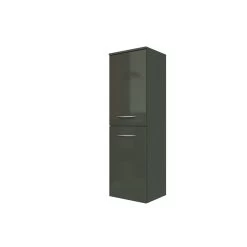 Colonne Florent 40cm Avec 2 Portes - Graphite/gris Brillant -Magasin De Meubles 060.1.3135 0fc6