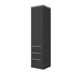 Colonne Dasa 30cm 1 Porte & 2 Tiroirs - Graphite/gris Mat -Magasin De Meubles 061.1.3168 1 cce1