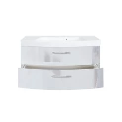 Meuble Vasque Florent Courbé 120cm 2 Tiroirs - Blanc 9 Meuble Vasque Florent Courbé 120cm 2 Tiroirs - Blanc -Magasin De Meubles 065.1.3101 2 cf32