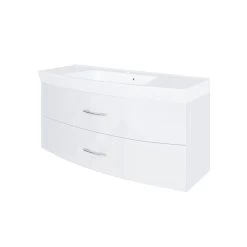 Meuble Vasque Florent Courbé 120cm 2 Tiroirs - Blanc 8 Meuble Vasque Florent Courbé 120cm 2 Tiroirs - Blanc -Magasin De Meubles 065.1.3101 6bee