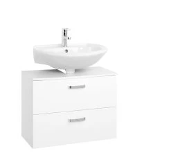 Meuble Sous Lavabo Bobbi 70cm 1 Porte Et 1 Tiroir - Blanc -Magasin De Meubles 089.1.2133 1a 7a3d