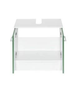 Meuble Sous Lavabo Ricca 60cm 2 Portes - Blanc/vert -Magasin De Meubles 090.2032 2 e11c
