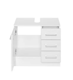 Meuble Sous Lavabo Ricca 60cm 1 Porte & 3 Tiroirs - Blanc -Magasin De Meubles 091.2031 2 e7b7