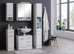 Meuble Sous Lavabo Ricca 60cm 1 Porte & 3 Tiroirs - Blanc -Magasin De Meubles 091.2031 3a d926