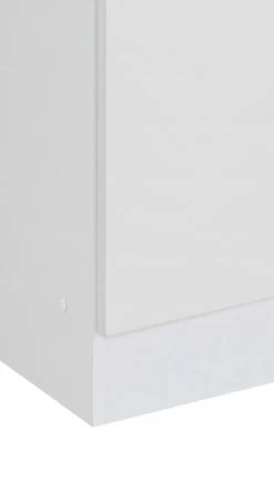 Meuble Sous Lavabo Ricca 60cm 1 Porte & 3 Tiroirs - Blanc/jaune -Magasin De Meubles 091.2033 9 a220