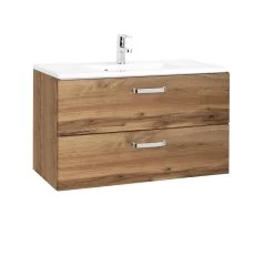 Meuble Vasque Bobbi 80cm 2 Tiroirs - Chêne -Magasin De Meubles 098.1.2162 1 2949