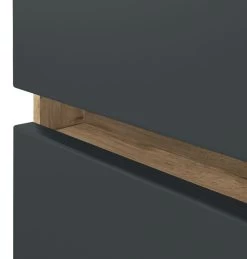 Meuble Vasque Luna 80cm 2 Tiroirs - Chêne/gris -Magasin De Meubles 098.1.3182 7 4010