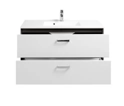 Meuble Vasque Bobbi 100cm Avec 2 Tiroirs Et Vasque Céramique - Graphite/blanc Brillant 12 Meuble Vasque Bobbi 100cm Avec 2 Tiroirs Et Vasque Céramique - Graphite/blanc Brillant -Magasin De Meubles 101.1.2134 2 26f8