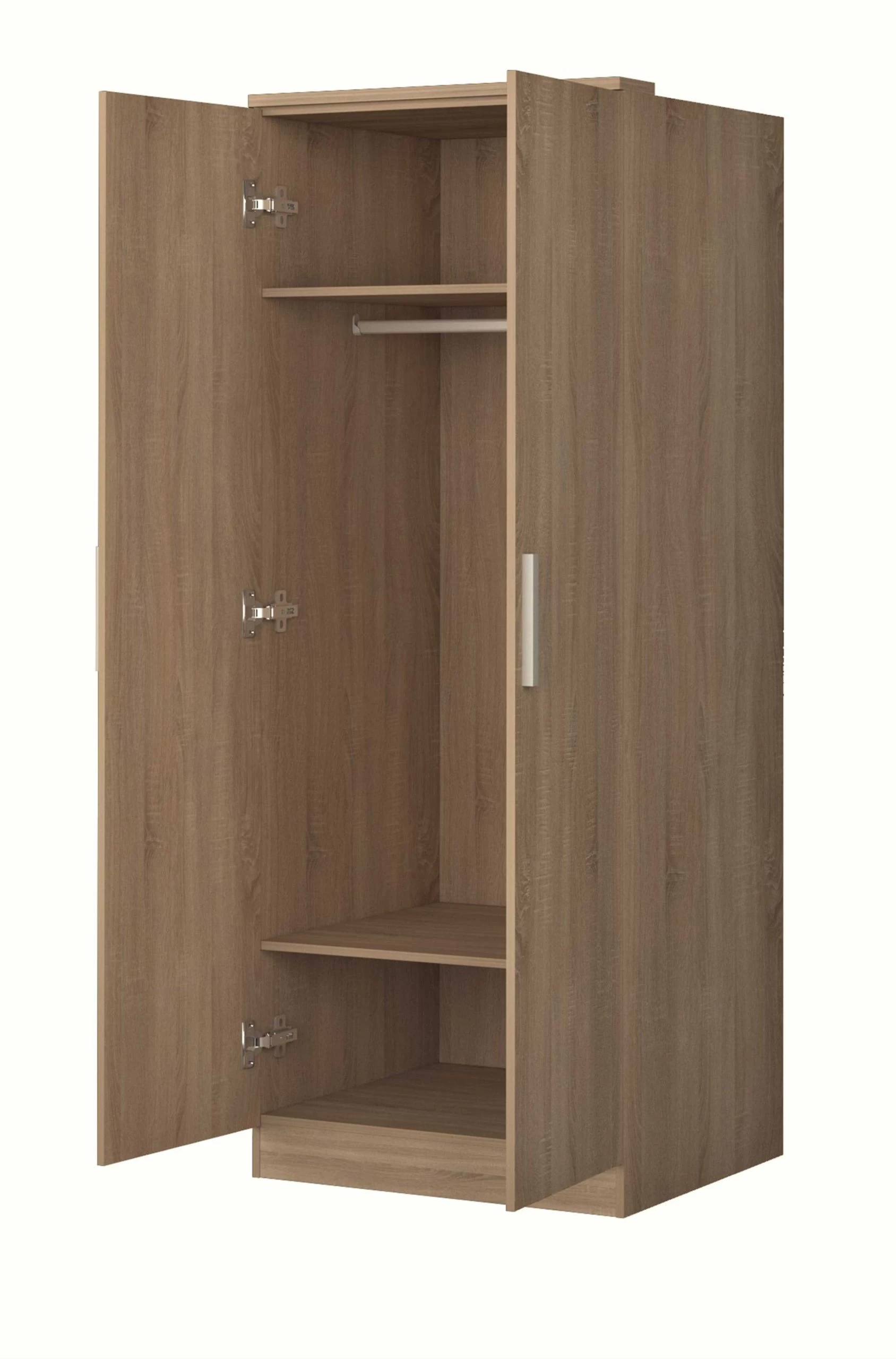 Armoire Ramos 80cm Avec 2 Portes - Chêne 6 Armoire Ramos 80cm Avec 2 Portes - Chêne – Image 6
