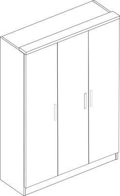Armoire Ramos 120cm Avec 3 Portes - Chêne 9 Armoire Ramos 120cm Avec 3 Portes - Chêne -Magasin De Meubles 1018BLANCO 1018CEREZO 1018ROBLE 1018MOLINA 1018WENGUE 250 1ee2