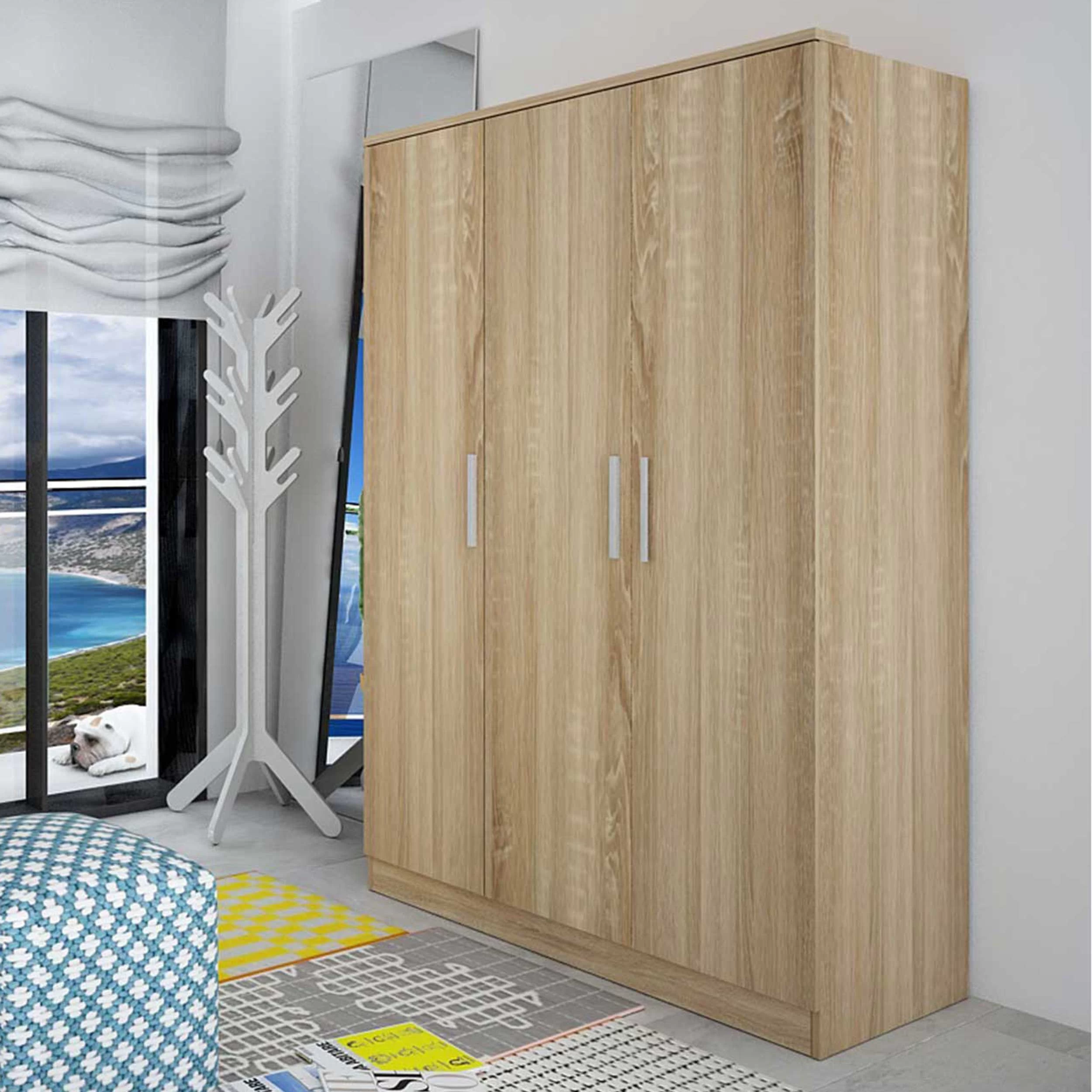 Armoire Ramos 120cm Avec 3 Portes - Chêne 1 Armoire Ramos 120cm Avec 3 Portes - Chêne