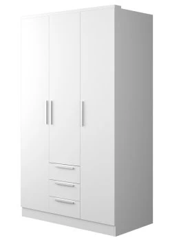 Armoire Ramos 120cm Avec 3 Portes & 3 Tiroirs - Blanc 8 Armoire Ramos 120cm Avec 3 Portes & 3 Tiroirs - Blanc -Magasin De Meubles 1019BLANCO 100 8b7d