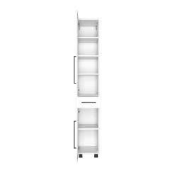 Colonne Dusan à 2 Portes & 1 Tiroir - Blanc -Magasin De Meubles 127.1.3172 2 1fc2