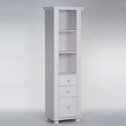 Bibliothèque Laurel Avec 3 Tiroirs - Blanc -Magasin De Meubles 13440910 regal laura 4 1416