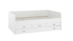 Lit Banquette Arkea 120x200 Avec 3 Tiroirs - Blanc -Magasin De Meubles 13442773 tandemliege alaska 3 05f1