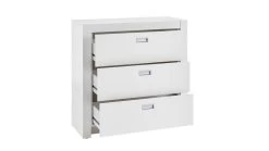 Commode Arkea 96cm Avec 3 Tiroirs - Blanc 9 Commode Arkea 96cm Avec 3 Tiroirs - Blanc -Magasin De Meubles 13442774 kommode alaska 3 d5cd