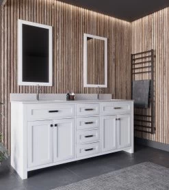 Jussara White Bathroom Furniture Set | 3 Piece | 100% Wood And Quartz -Magasin De Meubles 138JSR1143 20 204 72e6