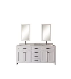 Jussara White Bathroom Furniture Set | 3 Piece | 100% Wood And Quartz -Magasin De Meubles 138JSR1143 20 207 8afa