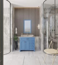 Ensemble De Meubles De Salle De Bains Jussara Avec Comptoir En Quartz Blanc