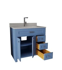 Ensemble De Meubles De Salle De Bains Jussara Avec Comptoir En Quartz Blanc -Magasin De Meubles 138JSR1146 20 205 a874