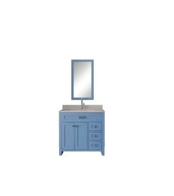 Ensemble De Meubles De Salle De Bains Jussara Avec Comptoir En Quartz Blanc -Magasin De Meubles 138JSR1146 20 207 c187
