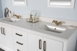 Jussara Ensemble De Meubles De Salle De Bain | Ensemble 3 Pièces | 100% MDF Laqué | Comptoir En Quartz Blanc -Magasin De Meubles 138JSR1185 20 207 59eb