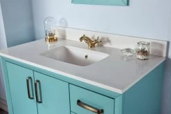 Ensemble De Meubles De Salle De Bains Turquoise | Jussara | MDF LAQUÉ -Magasin De Meubles 138JSR1189 20 205 055a