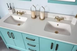 Jussara 3-Piece Bathroom Furniture Set | Turquoise | Quartz Countertop -Magasin De Meubles 138JSR1191 20 204 626f