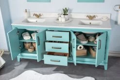 Jussara" Ensemble De Meubles De Salle De Bains | 3 Pièces | Turquoise -Magasin De Meubles 138JSR1192 20 203 11e0