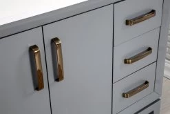 Jussara Ensemble De Meubles De Salle De Bain | 2 Pièces | 100% Bois Massif | Dessus En Quartz Blanc | Gris Foncé -Magasin De Meubles 138JSR1196 20 205 ed34