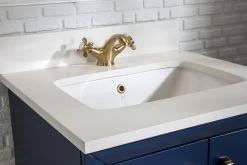 Jussara Ensemble De Salle De Bain 2pc | Bleu Foncé | 100% Bois Massif | Quartz Blanc | Poignées En Bronze 8 Jussara Ensemble De Salle De Bain 2pc | Bleu Foncé | 100% Bois Massif | Quartz Blanc | Poignées En Bronze -Magasin De Meubles 138JSR1201 20 205 53d9