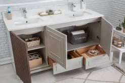 Jussara" Ensemble De Meubles De Salle De Bains | Gris | 3 Pièces -Magasin De Meubles 138JSR1220 20 203 bc4d