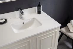 Ensemble De Meubles De Salle De Bains Jussara | Bois Et Quartz | Crème -Magasin De Meubles 138JSR1224 20 204 f215