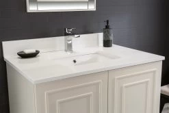 Ensemble De Meubles De Salle De Bains Jussara | Bois Et Quartz | Crème -Magasin De Meubles 138JSR1224 20 205 9f54