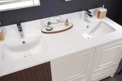 Jussara 3-Piece Bathroom Furniture Set | 100% Laquered MDF | Quartz Countertop | Cream Color -Magasin De Meubles 138JSR1227 20 204 b877