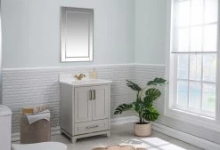 Ensemble De Meubles De Salle De Bains Jussara - Gris, 2 Pièces -Magasin De Meubles 138JSR1243 20 202 830f