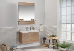 Jussara" Ensemble De Salle De Bains | MDF Mélaminé | Vasque En Céramique | Poignées Chromées | Chêne Blanc 19 Jussara" Ensemble De Salle De Bains | MDF Mélaminé | Vasque En Céramique | Poignées Chromées | Chêne Blanc -Magasin De Meubles 138JSR1270 20 202 5a3b