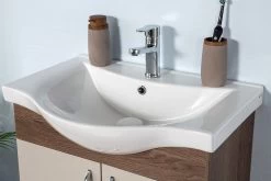 Jussara" Ensemble De Salle De Bains | 3PC | MDF/Bois | Vasque En Céramique | Montage Mural -Magasin De Meubles 138JSR1272 20 205 fab3