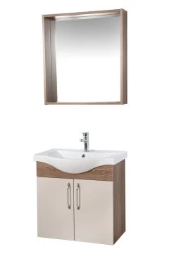 Jussara" Ensemble De Salle De Bains | 3PC | MDF/Bois | Vasque En Céramique | Montage Mural -Magasin De Meubles 138JSR1272 20 207 6fce