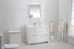 Jussara Ensemble De Meubles De Salle De Bains : 2pc - White MDF And Quartz 15 Jussara Ensemble De Meubles De Salle De Bains : 2pc - White MDF And Quartz -Magasin De Meubles 138JSR1278 20 202 017b